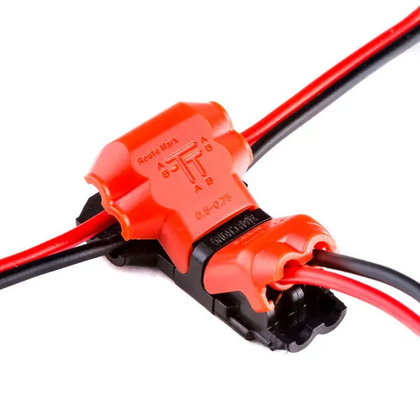 T-Type Wire Clamp Connector For 2 Wires With 18~22AWG T-Type Wire Clamp Connector For 2 Wires With 18~22AWG